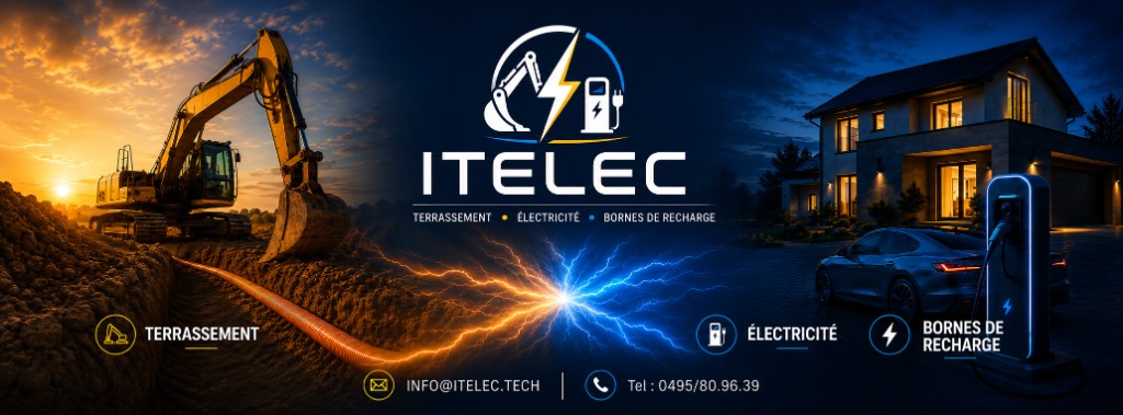 ITELEC — Terrassement, électricité et bornes de recharge